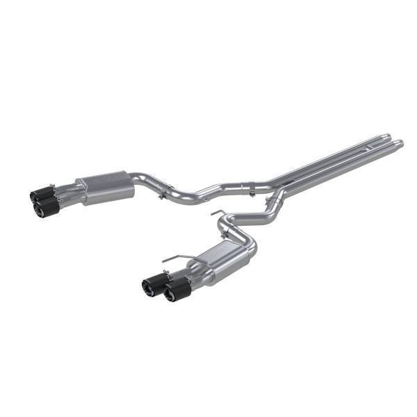 MBRP Exhaust - MBRP Exhaust 3in. Cat-BackDual Rear ExitQuad CF TipsStreet VersionT304 - S72053CF