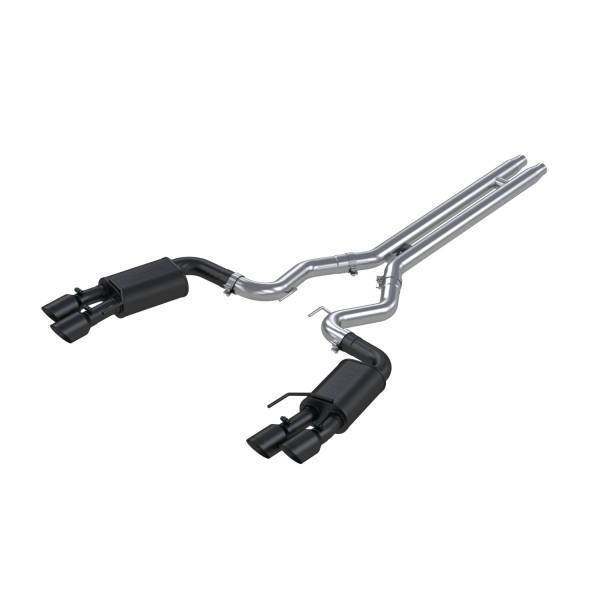 MBRP Exhaust - MBRP Exhaust 3in. Cat-BackDual Rear ExitQuad TipsStreet VersionBLK - S7205BLK