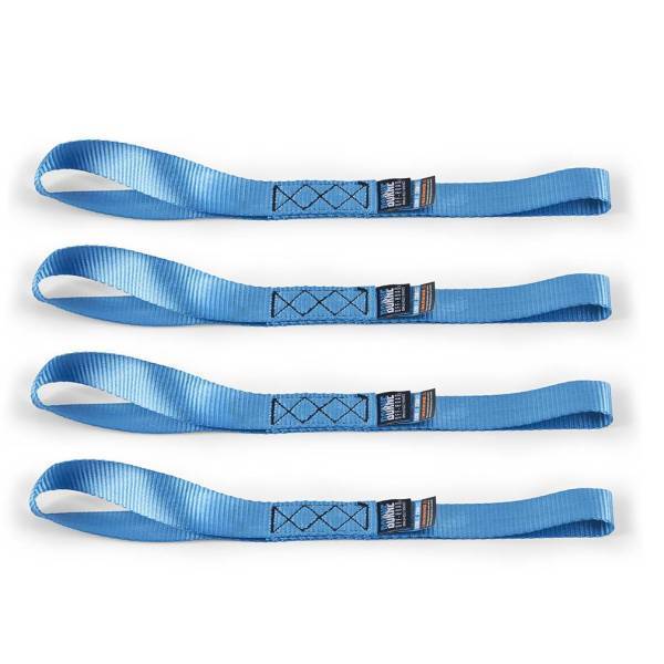 Mishimoto - Mishimoto Borne Off-Road Heavy-Duty Ratchet Tie-Down Kit (4-pack), Blue - BNRTC-TDHD-4BL