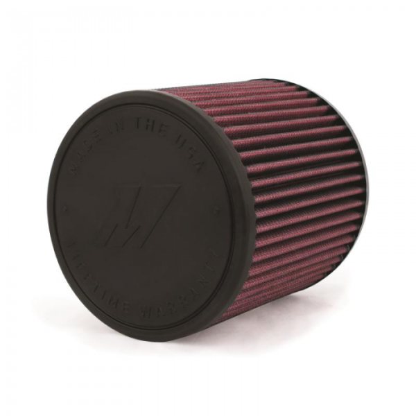 Mishimoto - Mishimoto Mishimoto Performance Air Filter, 3.5in Inlet, 6in Filter Length, Red - MMAF-3506