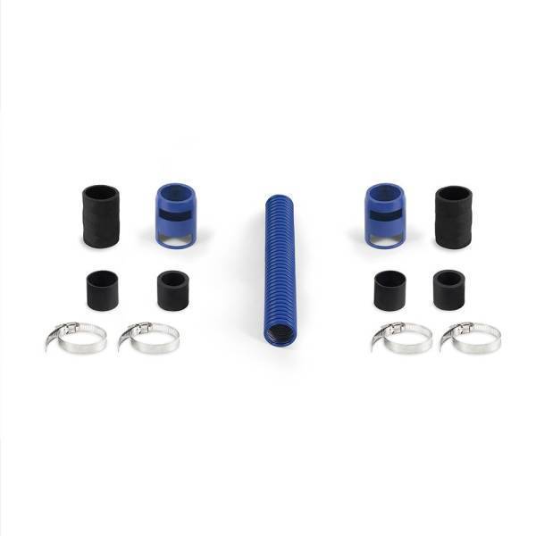 Mishimoto - Mishimoto Universal Flexible Stainless Steel Radiator Hose Kit, 12", Blue - MMAH-U12BL