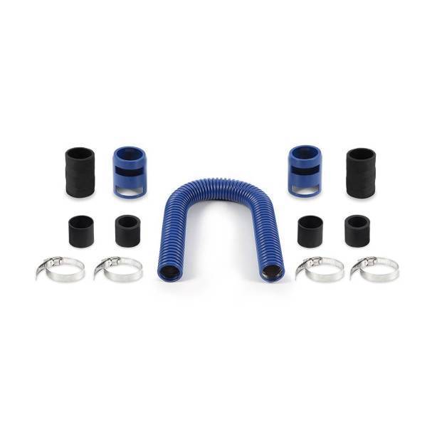 Mishimoto - Mishimoto Universal Flexible Stainless Steel Radiator Hose Kit, 24", Blue - MMAH-U24BL