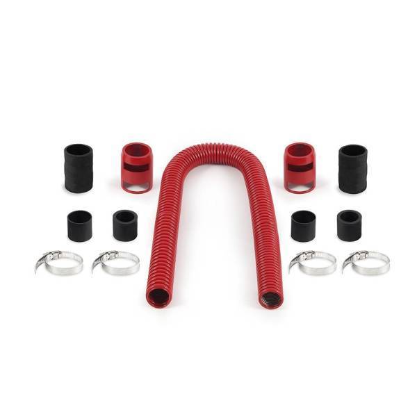 Mishimoto - Mishimoto Universal Flexible Stainless Steel Radiator Hose Kit, 36", Red - MMAH-U36RD