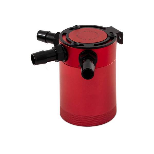 Mishimoto - Mishimoto Mishimoto Compact Baffled Oil Catch Can, 3-Port - MMBCC-CBTHR-RD