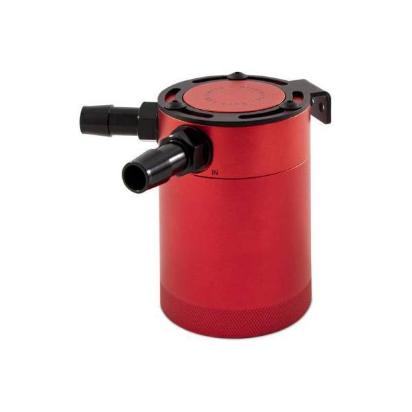Mishimoto - Mishimoto Mishimoto Compact Baffled Oil Catch Can, 2-Port - MMBCC-CBTWO-RD