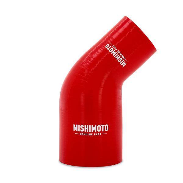 Mishimoto - Mishimoto Mishimoto 45-Degree Silicone Transition Coupler, 1.75-in to 2.50-in, Red - MMCP-R45-17525RD