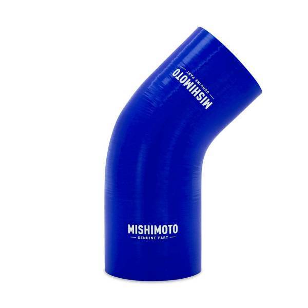 Mishimoto - Mishimoto Mishimoto 45-Degree Silicone Transition Coupler, 2.00-in to 2.25-in, Blue - MMCP-R45-20225BL