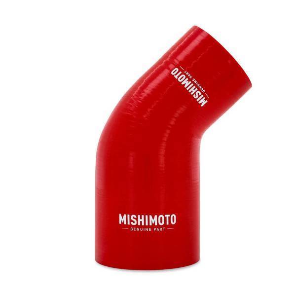 Mishimoto - Mishimoto Mishimoto 45-Degree Silicone Transition Coupler, 2.25-in to 3.00-in, Red - MMCP-R45-22530RD