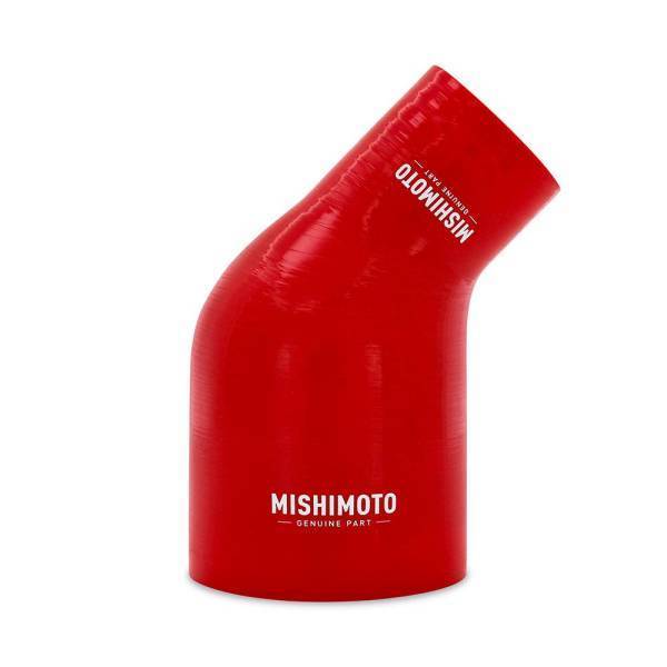 Mishimoto - Mishimoto Mishimoto 45-Degree Silicone Transition Coupler, 2.50-in to 4.00-in, Red - MMCP-R45-2540RD