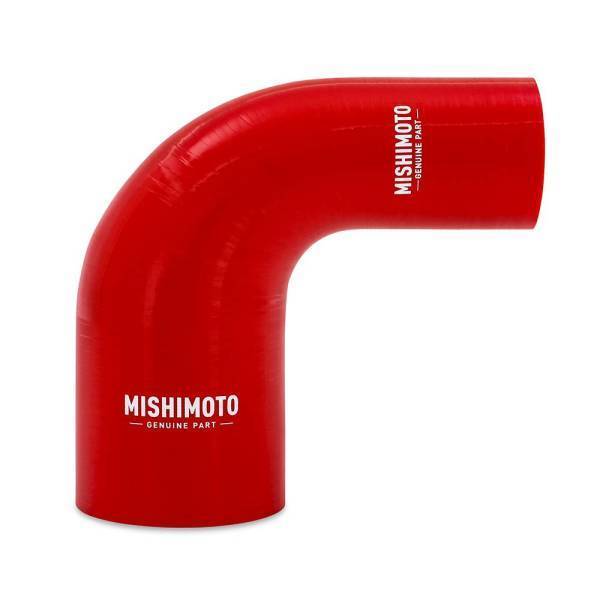 Mishimoto - Mishimoto Mishimoto 90-Degree Silicone Transition Coupler, 1.75-in to 2.50-in, Red - MMCP-R90-17525RD