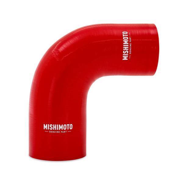 Mishimoto - Mishimoto Mishimoto 90-Degree Silicone Transition Coupler, 2.25-in to 2.50-in, Red - MMCP-R90-22525RD