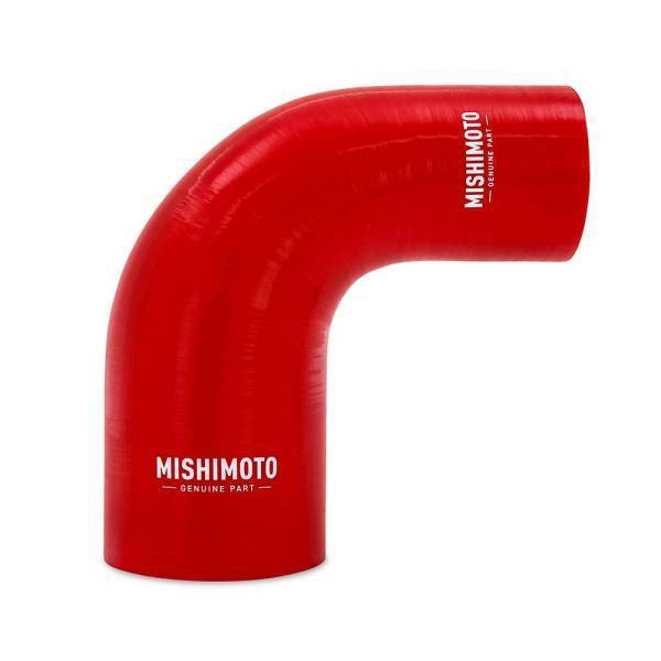 Mishimoto - Mishimoto Mishimoto 90-Degree Silicone Transition Coupler, 2.25-in to 3.00-in, Red - MMCP-R90-22530RD