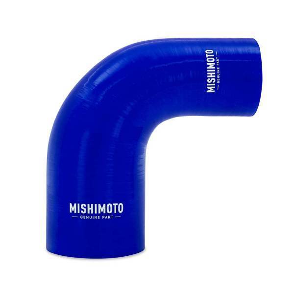 Mishimoto - Mishimoto Mishimoto 90-Degree Silicone Transition Coupler, 2.50-in to 3.00-in, Blue - MMCP-R90-2530BL