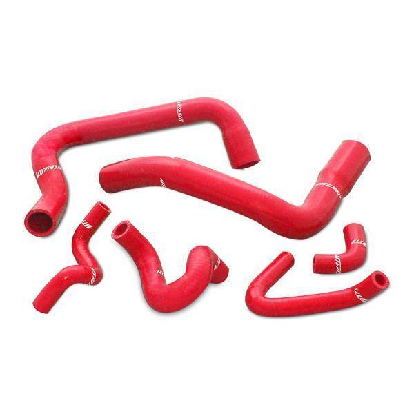 Mishimoto - Mishimoto Ford Mustang GT/Cobra Silicone Radiator Hose Kit,1986-1993, Red - MMHOSE-MUS-86RD