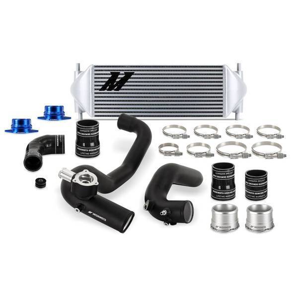 Mishimoto - Mishimoto Performance Intercooler Kit, Ford Bronco 2.3L 2021+, Silver IC, Black IC Pipes - MMINT-BR23-21KBSL