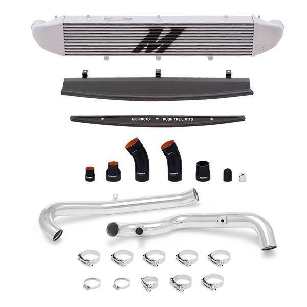 Mishimoto - Mishimoto Ford Fiesta ST Intercooler Kit, 2014-2019 Polished Pipes, Silver Cooler - MMINT-FIST-14KPSL