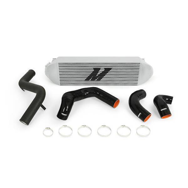 Mishimoto - Mishimoto Ford Focus ST Intercooler Kit, 2013-2018, Silver Cooler, Black Pipes - MMINT-FOST-13KBSL