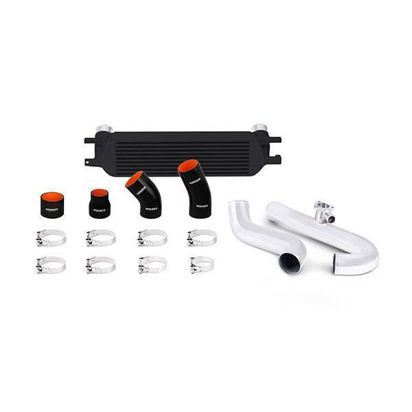 Mishimoto - Mishimoto Ford Mustang EcoBoost Intercooler Kit, 2015-2023 Blackw/ Polished Pipes - MMINT-MUS4-15KPBK