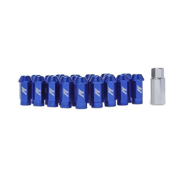 Mishimoto - Mishimoto Mishimoto Aluminum Locking Lug Nuts, M12 x 1.25, Blue - MMLG-125-LOCKBL