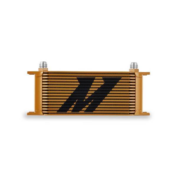 Mishimoto - Mishimoto Universal 16-Row Oil Cooler, Gold - MMOC-16GD