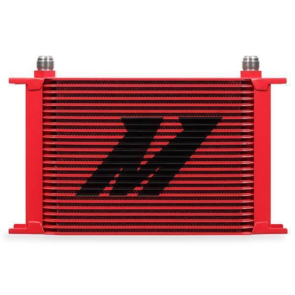 Mishimoto - Mishimoto Universal 25-Row Oil Cooler, Red - MMOC-25RD