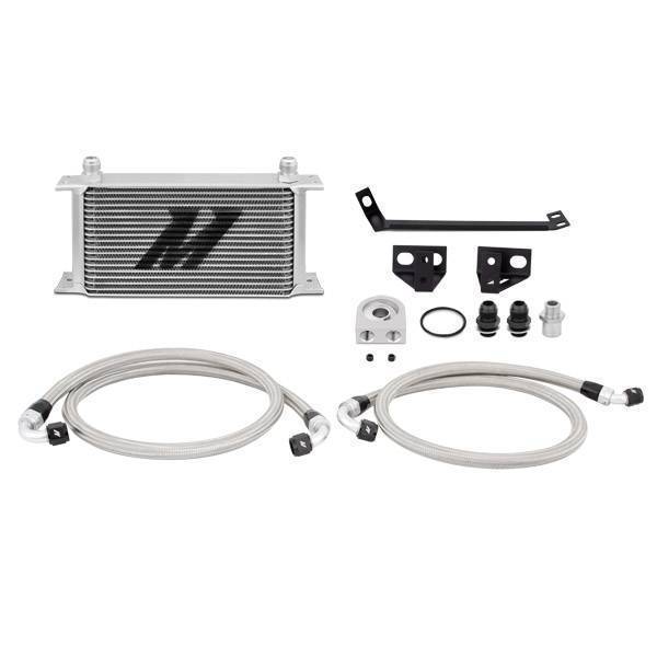 Mishimoto - Mishimoto Ford Mustang EcoBoost Oil Cooler Kit, 2015-2017, Silver - MMOC-MUS4-15