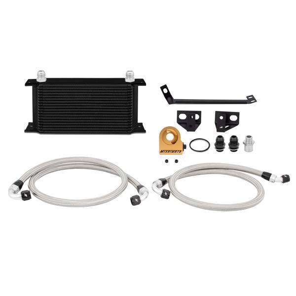 Mishimoto - Mishimoto Ford Mustang EcoBoost Thermostatic Oil Cooler Kit, 2015-2017, Black - MMOC-MUS4-15TBK