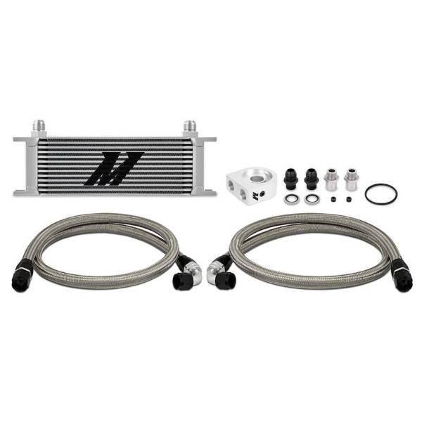 Mishimoto - Mishimoto Universal Oil Cooler Kit, 13-Row, Silver - MMOC-U13SL