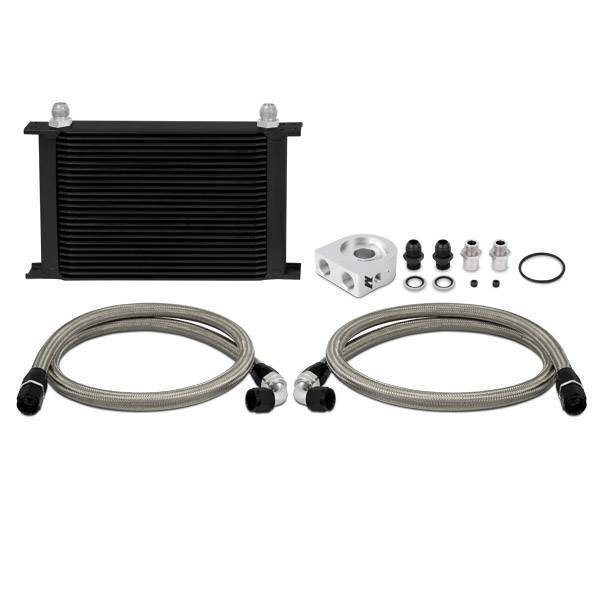 Mishimoto - Mishimoto Universal 19 Row Oil Cooler Kit, Black - MMOC-ULBK