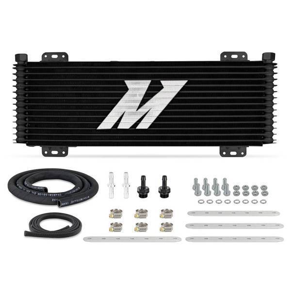 Mishimoto - Mishimoto 13-Row Stacked Plate Transmission Cooler, Powder Coat, 22.85in X 7.10in X 1.25in - MMTC-SP-13BK