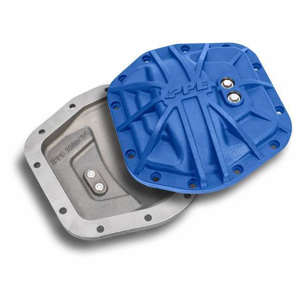 PPE Diesel - PPE Diesel 2018-2023 Jeep JL Sport Dana-M186 Heavy-Duty Nodular Iron Front Differential Cover Blue - 238043422