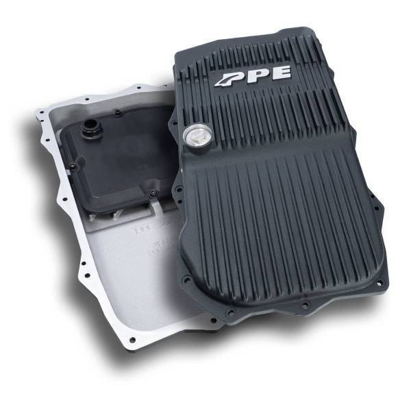 PPE Diesel - PPE Diesel 2018-2022 Jeep Wrangler JL/JT w/ 850RE Transmission Heavy-Duty Cast Aluminum Transmission Pan Black - 228153520