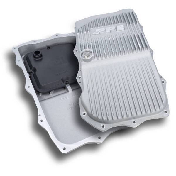 PPE Diesel - PPE Diesel 2018-2022 Jeep Wrangler JL/JT w/ 850RE Transmission Heavy-Duty Cast Aluminum Transmission Pan Raw - 228153500