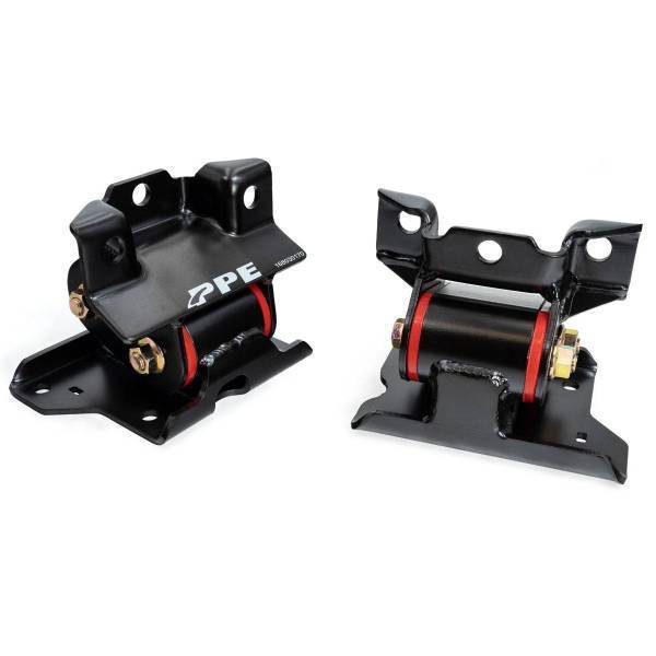 PPE Diesel - PPE Diesel 2001-2010 GM 6.6L Duramax Engine Mount Kit 70 Hardness Red - 168030170