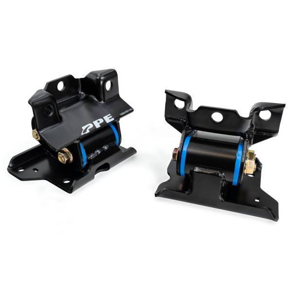 PPE Diesel - PPE Diesel Engine Mount Kit - 01-10 GM 6.6L Duramax - 40 Hardness Blue - 168030140