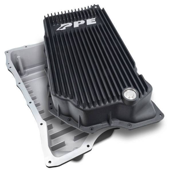 PPE Diesel - PPE Diesel 2020-2023 GM 6.6L Duramax w/ 10L1000 Transmission - Heavy-Duty Cast Deep Transmission Pan Black - 128051420