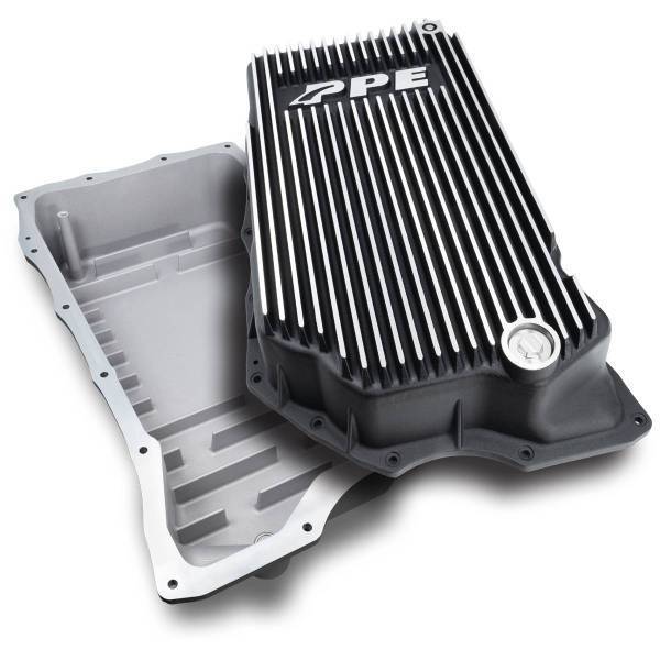 PPE Diesel - PPE Diesel 2020-2023 GM 6.6L Duramax w/ 10L1000 Transmission - Heavy-Duty Cast Deep Transmission Pan Brushed - 128051410