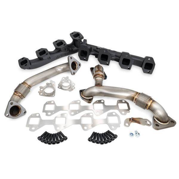 PPE Diesel - PPE Diesel Manifolds and Up-Pipes GM 2007.5-2010 Y Pipe LMM - Black - 116111820