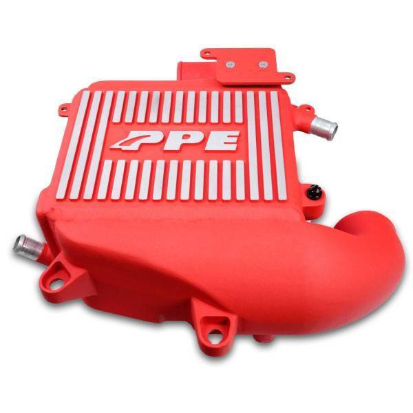 PPE Diesel - PPE Diesel 2020-2023 GM 3.0L Duramax LM2, LZO Air-To-Water Intercooler Kit Red - 115030012