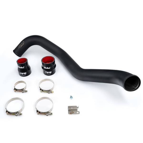 PPE Diesel - PPE Diesel 2004-2010 GM 6.6L Duramax Hot Side Intercooler Charge Pipe 3.0 Inch Stainless Steel Black - 115022020