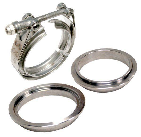 PPE Diesel - PPE Diesel 4 Inch V Band Clamp Stainless Steel 3 Piece Set 1C 1M 1F - 517340003