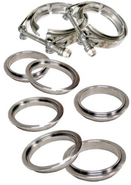 PPE Diesel - PPE Diesel 3 Inch V Band Clamp Stainless Steel 8 Piece Set 2C 3M 3F - 517330008