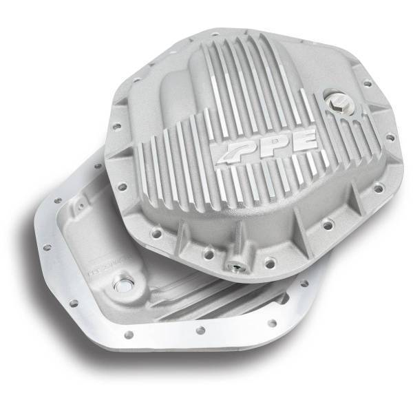 PPE Diesel - PPE Diesel Heavy Duty Cast Aluminum Rear Differential Cover GM/Ram 2500/3500 HD Raw Silver - 238051000