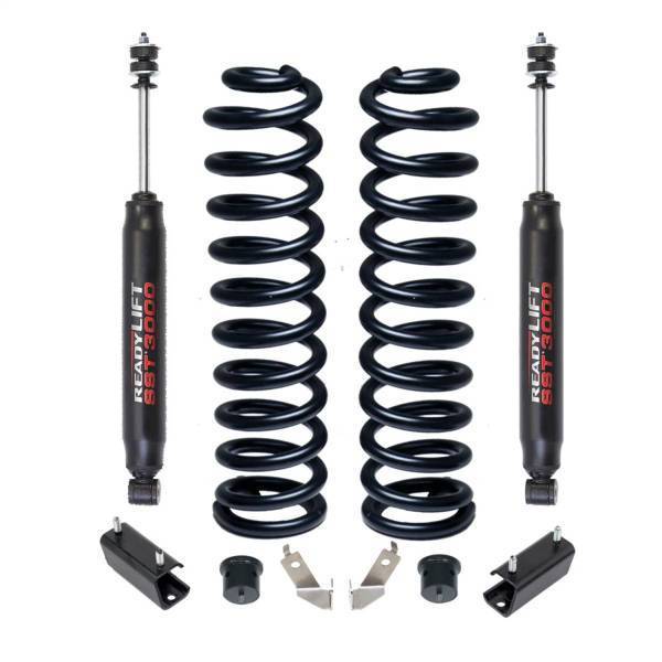 Ready Lift - ReadyLift Front Leveling Kit 2.5 in. Lift w/Coil Springs/SST3000 Shocks - 46-2725