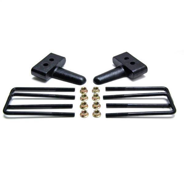 Ready Lift - ReadyLift Rear Block Kit 1.5 in. Cast Iron Blocks Incl. Integrated Locating Pin E-Coated U-Bolts Nuts/Washers - 66-2051