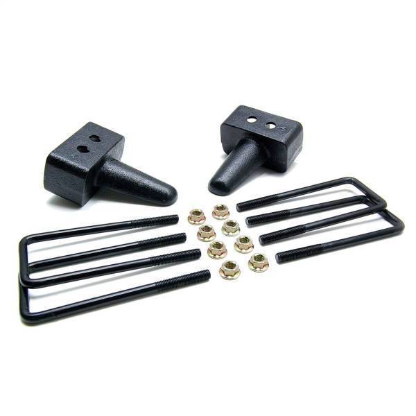 Ready Lift - ReadyLift Rear Block Kit 3 in. Cast Iron Blocks Incl. Integrated Locating Pin E-Coated U-Bolts Nuts/Washers - 66-2053