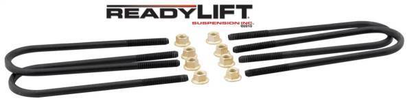 Ready Lift - ReadyLift U-Bolt Kit 5 in. Lift Rear Incl. 4 Rnd M14 390mm Long U-Bolts/8 Crush Nuts For Use w/5 in. Rear Lift Blocks If Your Vehicle Has Camper Package - 67-2195UB