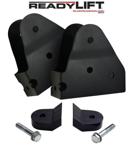 ReadyLift - ReadyLift Radius Arm Bracket Kit Lift Height 3.5 in. Incl. Two Brackets Two 1 in. Lower Coil Spring Spacers Hardware And Instructions For Use w/PN[66-2095] - 67-2550