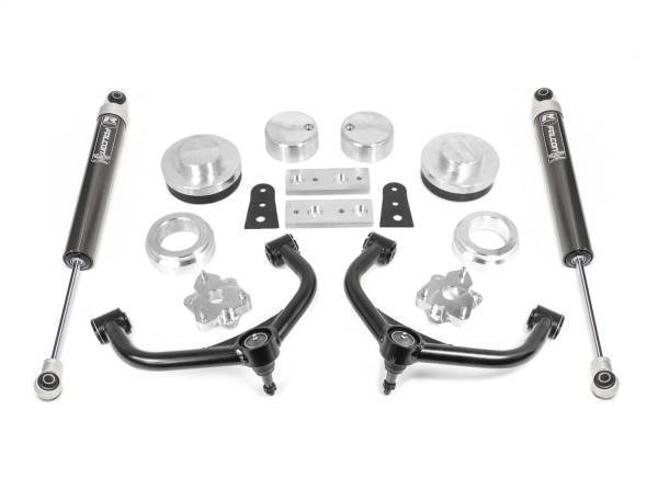 ReadyLift - ReadyLift Lift Kit w/Shocks 4 in. Front Strut Extension 2 in. Rear Coil Spacer Tube A-Arm Falcon 1.1 Monotube Rear Shock - 69-10410