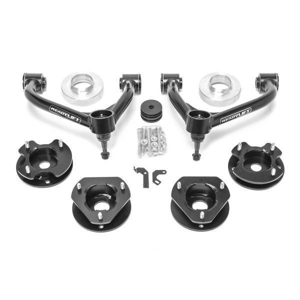 Ready Lift - ReadyLift SST® Lift Kit 3 in. Front Strut Spacer 3 in. Rear Strut Preloader Spacer Tube A-Arm w/Factory Suspension - 69-31300